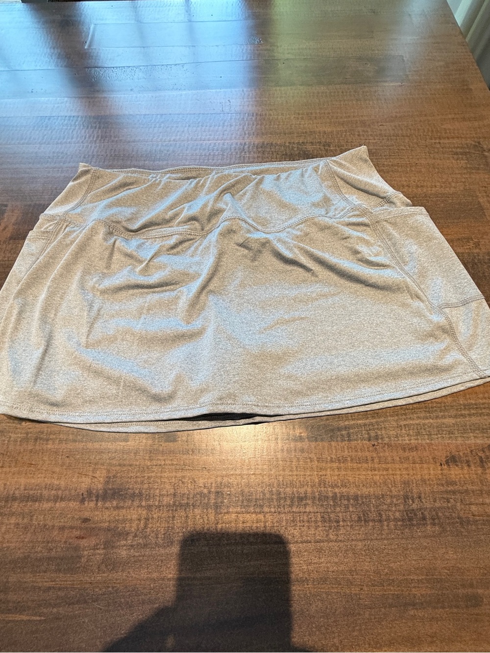 Women's Light Gray Athletic Skort - Comfortable Everyday Wear